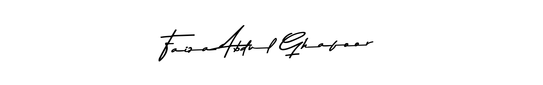 Design your own signature with our free online signature maker. With this signature software, you can create a handwritten (Asem Kandis PERSONAL USE) signature for name Faiza Abdul Ghafoor. Faiza Abdul Ghafoor signature style 9 images and pictures png