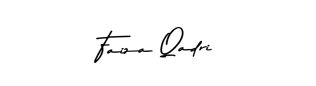 Make a beautiful signature design for name Faiza Qadri. With this signature (Asem Kandis PERSONAL USE) style, you can create a handwritten signature for free. Faiza Qadri signature style 9 images and pictures png