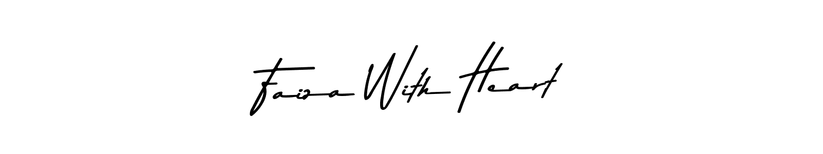 You should practise on your own different ways (Asem Kandis PERSONAL USE) to write your name (Faiza With Heart) in signature. don't let someone else do it for you. Faiza With Heart signature style 9 images and pictures png