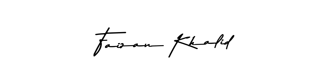Design your own signature with our free online signature maker. With this signature software, you can create a handwritten (Asem Kandis PERSONAL USE) signature for name Faizan Khalid. Faizan Khalid signature style 9 images and pictures png