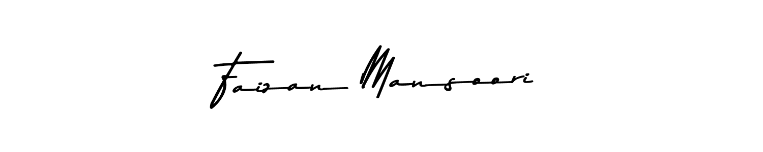 Make a beautiful signature design for name Faizan Mansoori. With this signature (Asem Kandis PERSONAL USE) style, you can create a handwritten signature for free. Faizan Mansoori signature style 9 images and pictures png