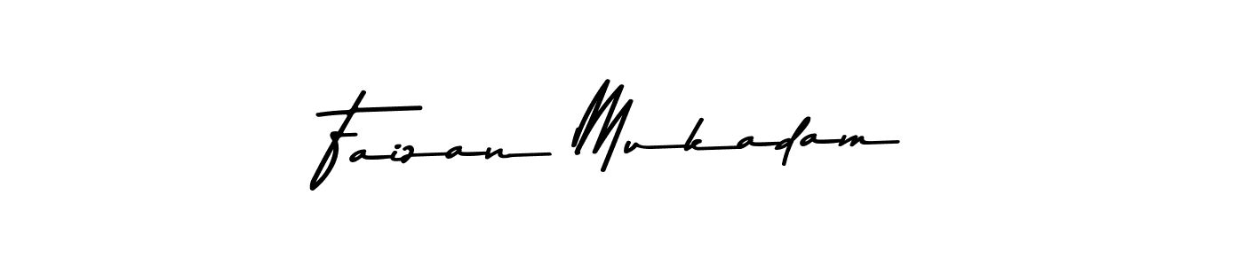 Design your own signature with our free online signature maker. With this signature software, you can create a handwritten (Asem Kandis PERSONAL USE) signature for name Faizan Mukadam. Faizan Mukadam signature style 9 images and pictures png