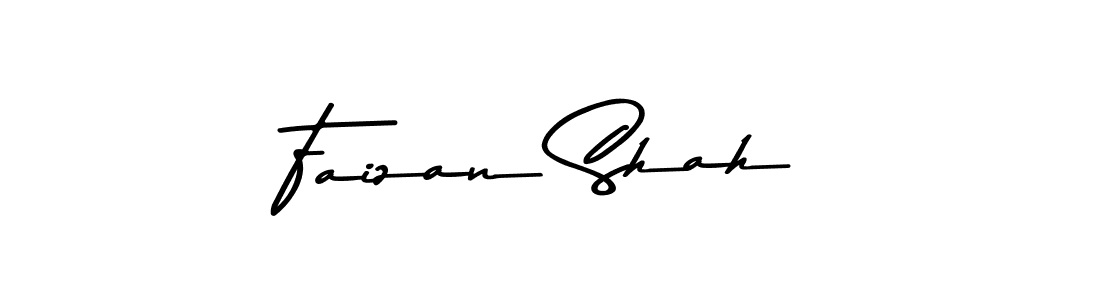 Make a beautiful signature design for name Faizan Shah. With this signature (Asem Kandis PERSONAL USE) style, you can create a handwritten signature for free. Faizan Shah signature style 9 images and pictures png