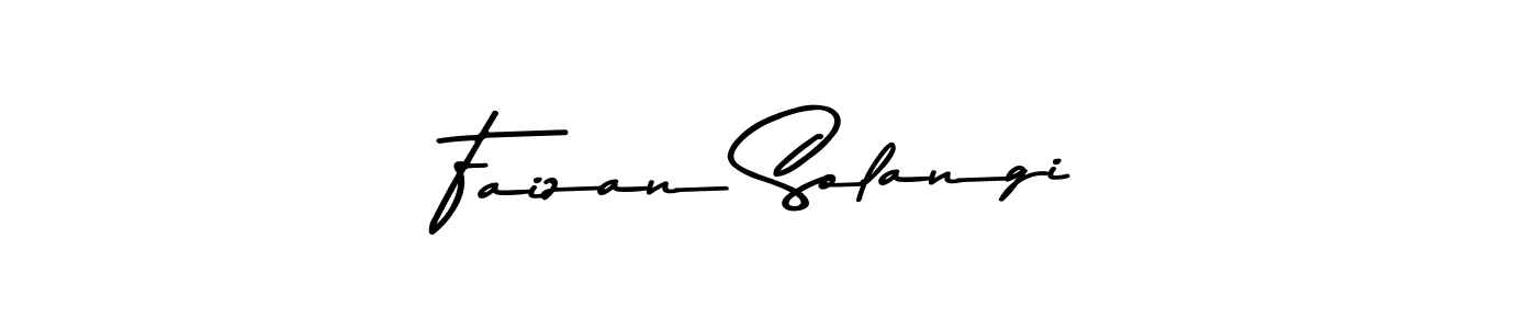 Make a beautiful signature design for name Faizan Solangi. With this signature (Asem Kandis PERSONAL USE) style, you can create a handwritten signature for free. Faizan Solangi signature style 9 images and pictures png