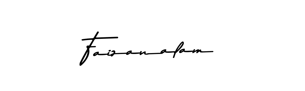 How to make Faizanalam name signature. Use Asem Kandis PERSONAL USE style for creating short signs online. This is the latest handwritten sign. Faizanalam signature style 9 images and pictures png