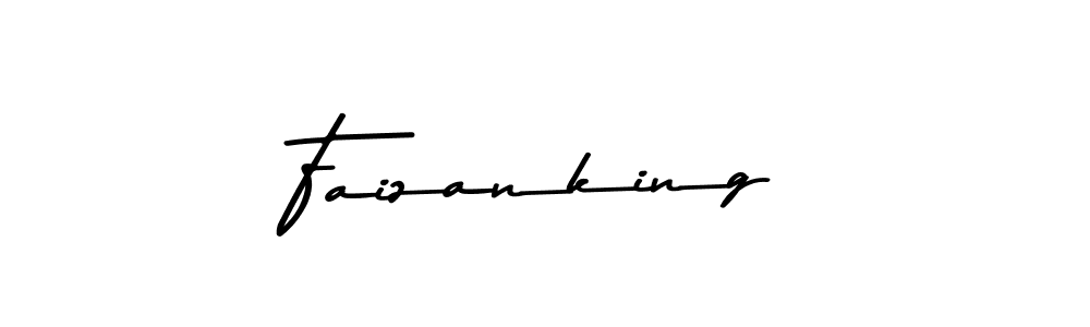 How to make Faizanking name signature. Use Asem Kandis PERSONAL USE style for creating short signs online. This is the latest handwritten sign. Faizanking signature style 9 images and pictures png