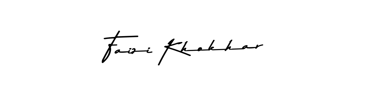 Also we have Faizi Khokhar name is the best signature style. Create professional handwritten signature collection using Asem Kandis PERSONAL USE autograph style. Faizi Khokhar signature style 9 images and pictures png