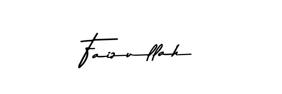 Create a beautiful signature design for name Faizullah. With this signature (Asem Kandis PERSONAL USE) fonts, you can make a handwritten signature for free. Faizullah signature style 9 images and pictures png