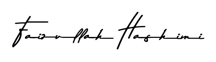 Create a personalized artistic stamp with Faizullah Hashimi in Asem Kandis PERSONAL USE font. Perfect for visual artists, designers, and influencers. Faizullah Hashimi signature style 9 images and pictures png