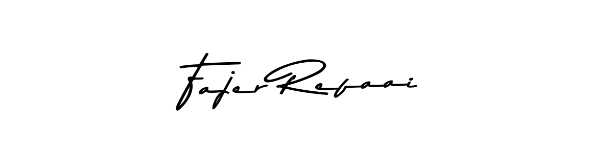 Create a beautiful signature design for name Fajer Refaai. With this signature (Asem Kandis PERSONAL USE) fonts, you can make a handwritten signature for free. Fajer Refaai signature style 9 images and pictures png