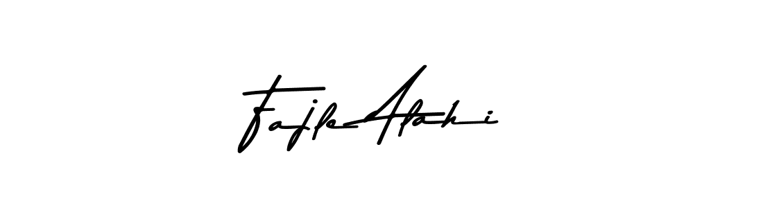 Create a beautiful signature design for name Fajle Alahi. With this signature (Asem Kandis PERSONAL USE) fonts, you can make a handwritten signature for free. Fajle Alahi signature style 9 images and pictures png