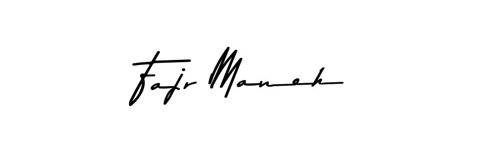 How to make Fajr Maneh name signature. Use Asem Kandis PERSONAL USE style for creating short signs online. This is the latest handwritten sign. Fajr Maneh signature style 9 images and pictures png