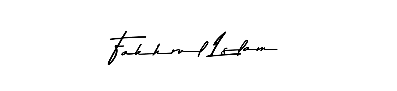 Create a beautiful signature design for name Fakhrul Lslam. With this signature (Asem Kandis PERSONAL USE) fonts, you can make a handwritten signature for free. Fakhrul Lslam signature style 9 images and pictures png