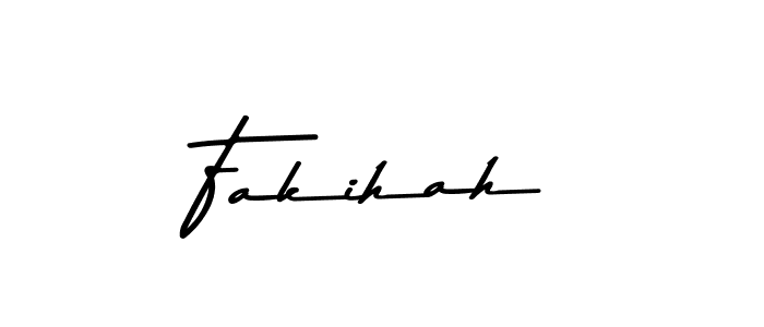 How to make Fakihah name signature. Use Asem Kandis PERSONAL USE style for creating short signs online. This is the latest handwritten sign. Fakihah signature style 9 images and pictures png
