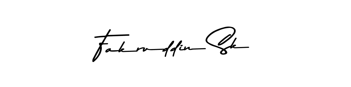 Design your own signature with our free online signature maker. With this signature software, you can create a handwritten (Asem Kandis PERSONAL USE) signature for name Fakruddin Sk. Fakruddin Sk signature style 9 images and pictures png