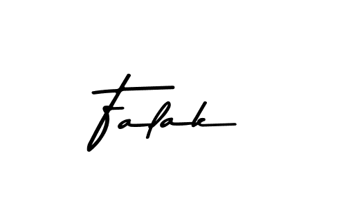 Make a beautiful signature design for name Falak. With this signature (Asem Kandis PERSONAL USE) style, you can create a handwritten signature for free. Falak signature style 9 images and pictures png