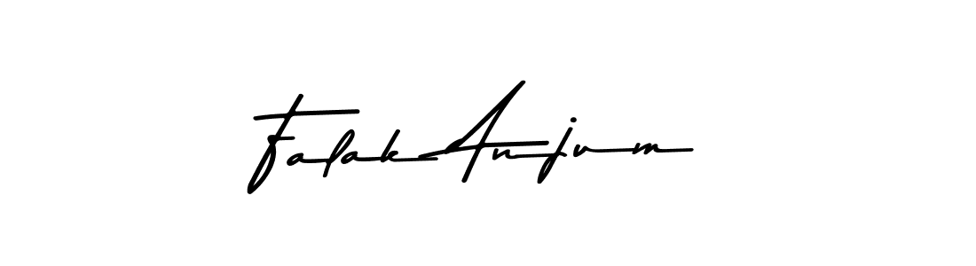 How to make Falak Anjum name signature. Use Asem Kandis PERSONAL USE style for creating short signs online. This is the latest handwritten sign. Falak Anjum signature style 9 images and pictures png