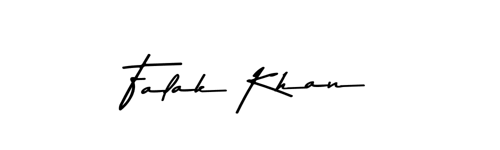 Use a signature maker to create a handwritten signature online. With this signature software, you can design (Asem Kandis PERSONAL USE) your own signature for name Falak Khan. Falak Khan signature style 9 images and pictures png