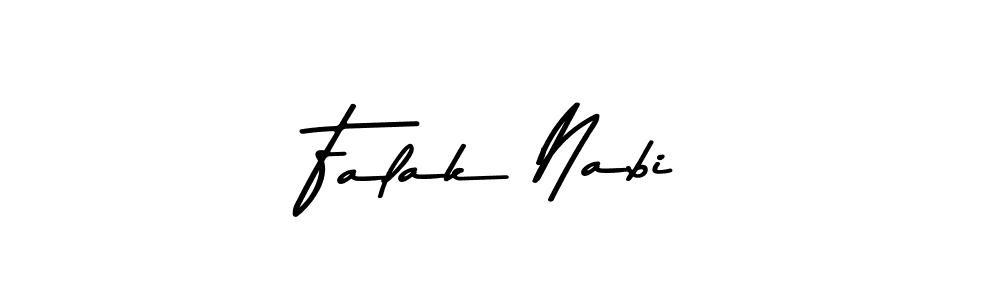 Make a beautiful signature design for name Falak Nabi. With this signature (Asem Kandis PERSONAL USE) style, you can create a handwritten signature for free. Falak Nabi signature style 9 images and pictures png