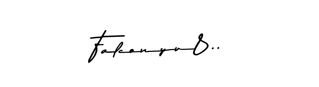 Create a beautiful signature design for name Falconyu8... With this signature (Asem Kandis PERSONAL USE) fonts, you can make a handwritten signature for free. Falconyu8.. signature style 9 images and pictures png