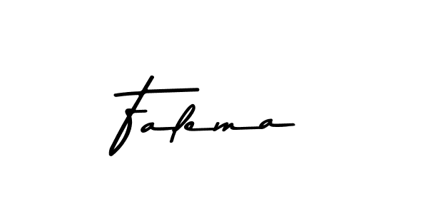 You should practise on your own different ways (Asem Kandis PERSONAL USE) to write your name (Falema) in signature. don't let someone else do it for you. Falema signature style 9 images and pictures png