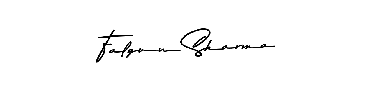 How to make Falgun Sharma name signature. Use Asem Kandis PERSONAL USE style for creating short signs online. This is the latest handwritten sign. Falgun Sharma signature style 9 images and pictures png