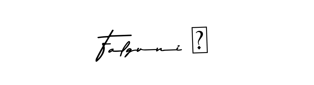 Use a signature maker to create a handwritten signature online. With this signature software, you can design (Asem Kandis PERSONAL USE) your own signature for name Falguni ⭐. Falguni ⭐ signature style 9 images and pictures png