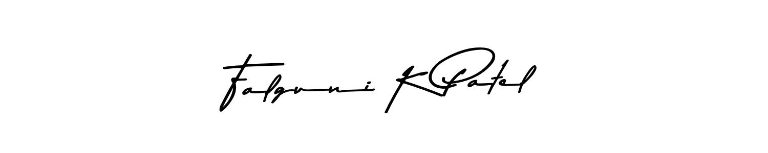 Also we have Falguni K Patel name is the best signature style. Create professional handwritten signature collection using Asem Kandis PERSONAL USE autograph style. Falguni K Patel signature style 9 images and pictures png