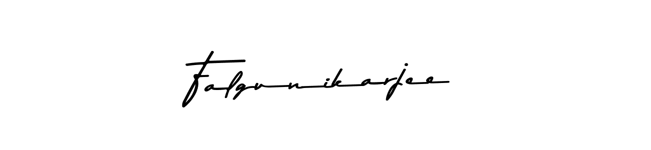 The best way (Asem Kandis PERSONAL USE) to make a short signature is to pick only two or three words in your name. The name Falgunikarjee include a total of six letters. For converting this name. Falgunikarjee signature style 9 images and pictures png