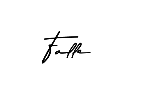Create a beautiful signature design for name Falle. With this signature (Asem Kandis PERSONAL USE) fonts, you can make a handwritten signature for free. Falle signature style 9 images and pictures png