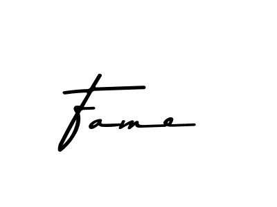 Design your own signature with our free online signature maker. With this signature software, you can create a handwritten (Asem Kandis PERSONAL USE) signature for name Fame. Fame signature style 9 images and pictures png