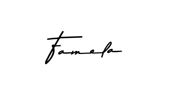Best and Professional Signature Style for Famela. Asem Kandis PERSONAL USE Best Signature Style Collection. Famela signature style 9 images and pictures png