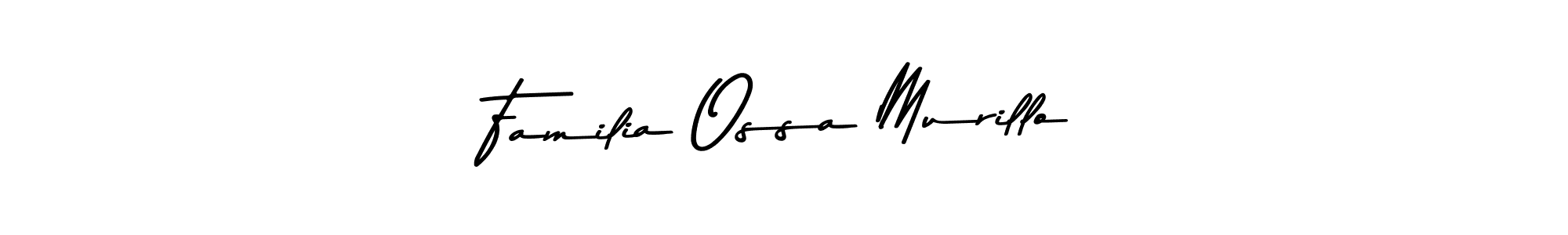 Create a beautiful signature design for name Familia Ossa Murillo. With this signature (Asem Kandis PERSONAL USE) fonts, you can make a handwritten signature for free. Familia Ossa Murillo signature style 9 images and pictures png