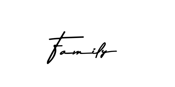 How to make Family name signature. Use Asem Kandis PERSONAL USE style for creating short signs online. This is the latest handwritten sign. Family signature style 9 images and pictures png