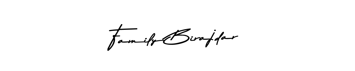 Make a beautiful signature design for name Family Birajdar. With this signature (Asem Kandis PERSONAL USE) style, you can create a handwritten signature for free. Family Birajdar signature style 9 images and pictures png