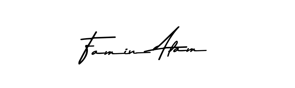 Design your own signature with our free online signature maker. With this signature software, you can create a handwritten (Asem Kandis PERSONAL USE) signature for name Famin Alam. Famin Alam signature style 9 images and pictures png