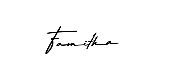 The best way (Asem Kandis PERSONAL USE) to make a short signature is to pick only two or three words in your name. The name Famitha include a total of six letters. For converting this name. Famitha signature style 9 images and pictures png
