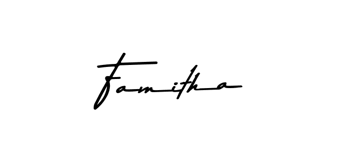 The best way (Asem Kandis PERSONAL USE) to make a short signature is to pick only two or three words in your name. The name Famitha include a total of six letters. For converting this name. Famitha signature style 9 images and pictures png