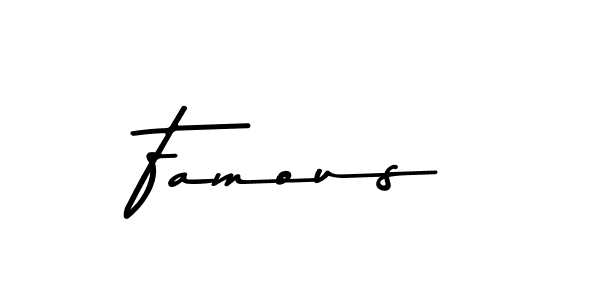 You should practise on your own different ways (Asem Kandis PERSONAL USE) to write your name (Famous) in signature. don't let someone else do it for you. Famous signature style 9 images and pictures png