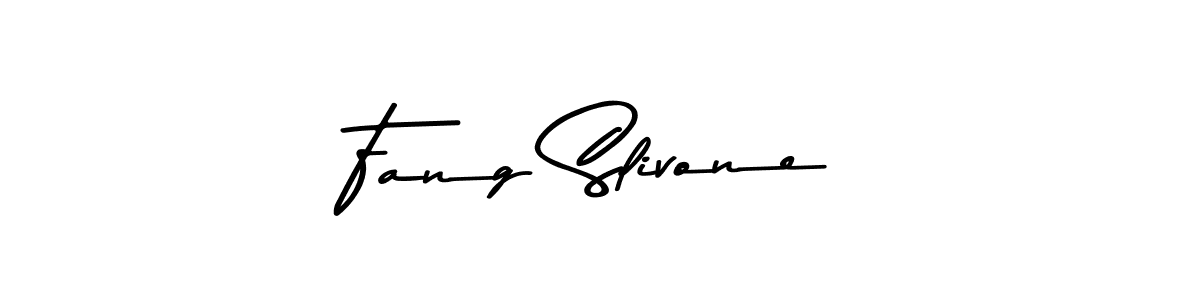 The best way (Asem Kandis PERSONAL USE) to make a short signature is to pick only two or three words in your name. The name Fang Slivone include a total of six letters. For converting this name. Fang Slivone signature style 9 images and pictures png