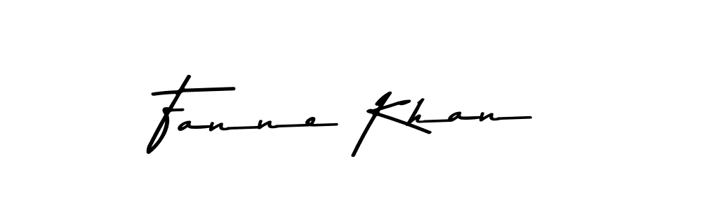 Create a beautiful signature design for name Fanne Khan. With this signature (Asem Kandis PERSONAL USE) fonts, you can make a handwritten signature for free. Fanne Khan signature style 9 images and pictures png