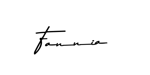 Make a beautiful signature design for name Fannia. With this signature (Asem Kandis PERSONAL USE) style, you can create a handwritten signature for free. Fannia signature style 9 images and pictures png