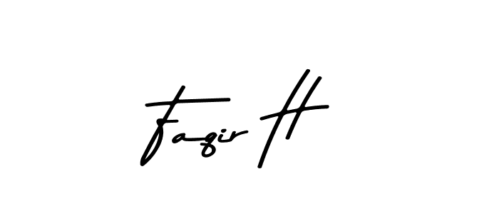 Design your own signature with our free online signature maker. With this signature software, you can create a handwritten (Asem Kandis PERSONAL USE) signature for name Faqir H. Faqir H signature style 9 images and pictures png