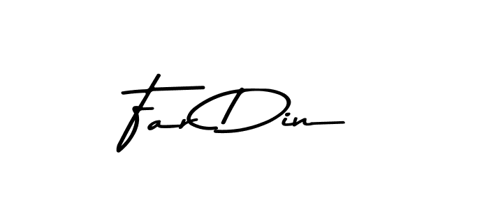 How to make Far Din signature? Asem Kandis PERSONAL USE is a professional autograph style. Create handwritten signature for Far Din name. Far Din signature style 9 images and pictures png