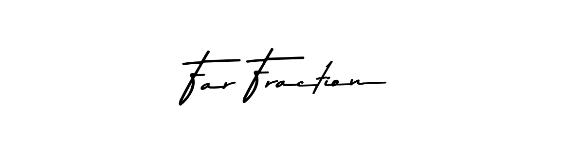 How to make Far Fraction name signature. Use Asem Kandis PERSONAL USE style for creating short signs online. This is the latest handwritten sign. Far Fraction signature style 9 images and pictures png
