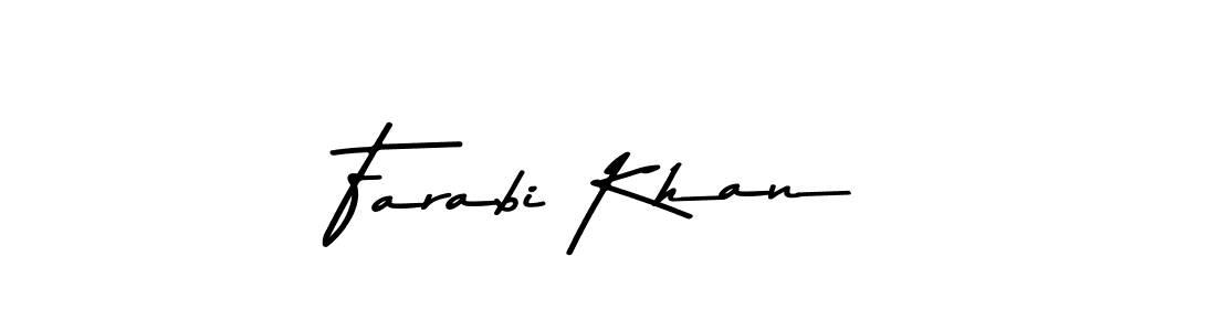 Make a beautiful signature design for name Farabi Khan. With this signature (Asem Kandis PERSONAL USE) style, you can create a handwritten signature for free. Farabi Khan signature style 9 images and pictures png