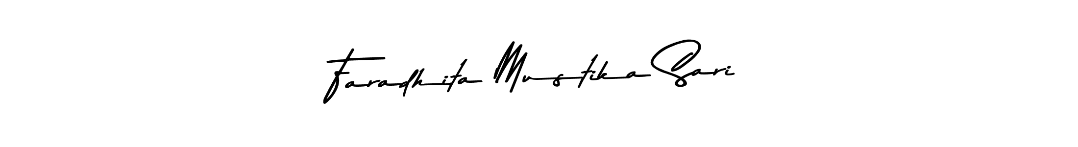 The best way (Asem Kandis PERSONAL USE) to make a short signature is to pick only two or three words in your name. The name Faradhita Mustika Sari include a total of six letters. For converting this name. Faradhita Mustika Sari signature style 9 images and pictures png
