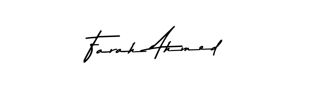 Design your own signature with our free online signature maker. With this signature software, you can create a handwritten (Asem Kandis PERSONAL USE) signature for name Farah Ahmed. Farah Ahmed signature style 9 images and pictures png