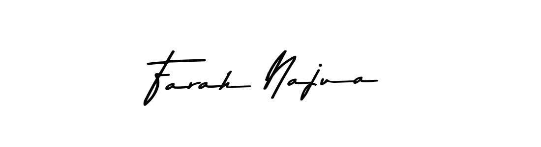 Make a beautiful signature design for name Farah Najua. With this signature (Asem Kandis PERSONAL USE) style, you can create a handwritten signature for free. Farah Najua signature style 9 images and pictures png