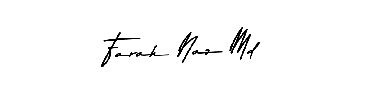 Design your own signature with our free online signature maker. With this signature software, you can create a handwritten (Asem Kandis PERSONAL USE) signature for name Farah Naz Md. Farah Naz Md signature style 9 images and pictures png